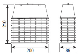 MOEL m-7104 rovarcsapda méretei MOEL m-7104 rovarcsapda méretei